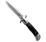 Image of CZ-USA 9 CZ Bolster Release Automatic Knife Ebony Wood 4 Damascus Print 2D3F12E5