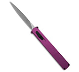 Image of Daggerr Knives Igla Double Action OTF Knife Purple Aluminum 3.4 Satin VG10 373A3C4C