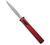 Image of Daggerr Knives Igla Double Action OTF Knife Red Aluminum 3.4 Satin VG10 237F7172