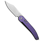Image of Daggerr Knives Navaja Clasico Button Lock Knife Purple CF 5.6 Satin M390 2AE440B2