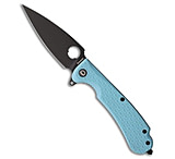 Image of Daggerr Knives Resident Liner Lock Knife Light Blue FRN 3.5 Black SW E911E9DE