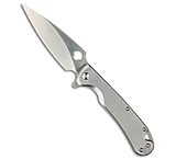 Image of Daggerr Knives Zhalo Frame Lock Flipper Knife Brushed Steel 3.9 Satin CE3EE235
