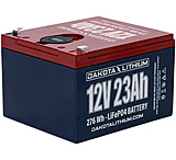 Image of Dakota Lithium 12V 23Ah Battery w/ Dual Usb Ports &amp; Voltmeter