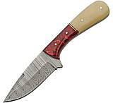 Image of Damascus 8.5 Deep Bone Ws 4.00 in Damascus Steel Fixed Blade Knife