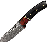Image of Damascus Big Game Skinner Fixed Blade Knife, 3.75in