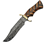Image of Damascus Bowie Wood Knife