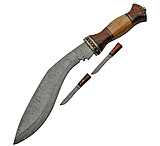 Image of Damascus Kukri Fixed Blade Knife