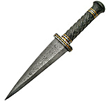 Image of Damascus Dirk Pakkawood Handle Fixed Blade Knife