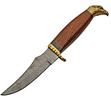 Image of Damascus Eagle Head Hunter 5.50 in Damascus Steel Fixed Blade Knife