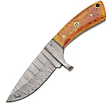 Image of Damascus Fixed Blade Burnt Bone