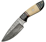 Image of Damascus Fixed Blade White Bone Fixed Blade Knife
