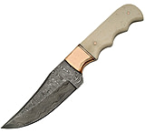 Image of Damascus Fixed Copper/Bone Skinner Fixed Blade Knife