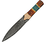 Image of Damascus Flint Spear Pt 7.50 in Damascus Steel Fixed Blade Knife