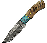 Image of Damascus Hunter Ram's Horn Knife