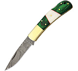 Image of Damascus 3in Lockback Folding Knife