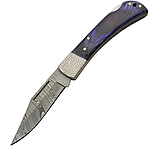 Image of Damascus Opal Lockback DM1310 3.50 in Damascus Steel Folding Knife