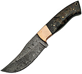 Image of Damascus Ram Copper Skinner Fixed Blade Knife