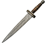 Image of Damascus Short Sword Wood/Brass
