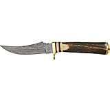 Image of Damascus Slim Blade Skinner Fixed Blade Knife w/ 9.25&quot; OAL