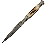 Image of Damascus Slim Fixed Blade Knife