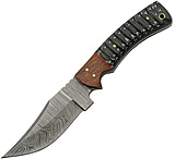 Image of Damascus Snake Belly Hunter 4.50 in Damascus Steel Fixed Blade Knife