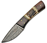 Image of Damascus Stag and Wood Fixed Blade Knife