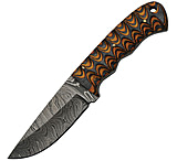 Image of Damascus Twisted Wood Hunter Knife