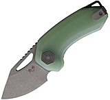 Image of Damned Designs Anzu Linerlock Jade 2.00 in Stainless Steel Folding Knife