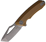 Image of Damned Designs Banshee Linerlock Tan 3.50 in Stainless Steel Folding Knife