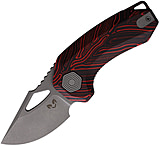 Image of Damned Designs Djinn Linerlock Damascus 2.00 in Stainless Steel Folding Knife