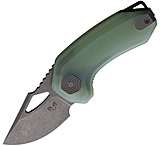 Image of Damned Designs Djinn Linerlock Jade 2.00 in Stainless Steel Folding Knife