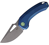 Image of Damned Designs Djinn XL Linerlock Ti DMN015XLTBL2 3.00 in Stainless Steel Folding Knife