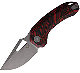 Image of Damned Designs Djinn XL Linerlock Damascus G1 3.00 in Stainless Steel Folding Knife