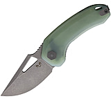 Image of Damned Designs Djinn XL Linerlock Jade 3.00 in Stainless Steel Folding Knife