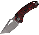 Image of Damned Designs Oni XL Linerlock Damascus 3.25 in Stainless Steel Folding Knife