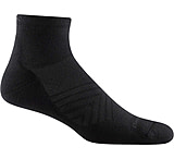 Darn Tough Run Coolmax Quarter Ultra-Lightweight Running Sock - Mens, Black, Medium, 1055-BLACK-M-DARN