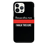 Image of We the People Holsters Because She's Mine Firefighter Thin Red Line Cell Phone Cases