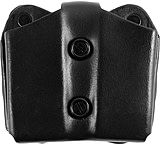 DeSantis Double Magazine Leather Pouch, Glock 17/19/22/23, H&amp;K USP 9mm/40cal, USP CPT 9mm/40cal, P2000, Para P13, P14, S&amp;W 99 45cal, Ambidextrous, Plain, Black, A01BJJJZ0