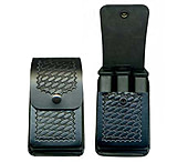 Image of DeSantis Black - Basketweave - Pac-Three Magazine Pouch - Brass Snaps U86BLWWZ2