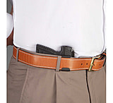Image of DeSantis Left Hand Black Invisible Agent Holster w/ Clip 005BBZZC0 - FITS MOST SEMI AUTOS AND REVOLVERS
