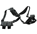 Image of DeSantis Left Hand Black Lined New York Undercover Shoulder Holster w/ Double Mag Pouch 11DBDM8G0