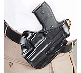 Image of DeSantis Left Hand Black Leather Lined I.C.E. II Holster 011BBN6Z0 - SIG P239 DAK