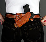 Image of DeSantis Right Hand Black Small of Back Holster 067BAL7Z0 - S&amp;W M&amp;P COMPACT 9/40