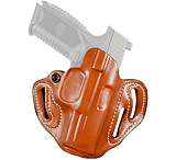 Image of DeSantis Speed Scabbard Leather OWB Belt Holsters - Glock, Glock 26, 27, 33, Right Hand, Plain, Tan, 002TAE1Z0