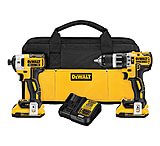 Image of DeWALT 20V Brushless Hammer Drill and Impact Driver Combo Kit