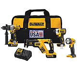 Image of DeWALT 20V Max XR Lithium Ion 4-Tool Combo Kit