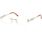 Image of Diva Swarovski Crystals Eyeglass 5265 - Gold Frame w/ Non-Rx Lenses