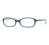 Image of DKNY DY4581 Bifocal Eyeglasses: Blue-Azure-Green Transparent Frame / 51 mm Prescription Lenses
