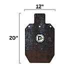 Image of Double Tap Industries Heavy Duty 1/2in AR500 Steel Silhouette Target IPSC