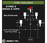 Image of Double Tap Industries Steel Challenge Stage 3 - Smoke/Hope Target